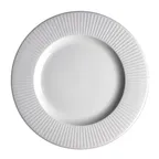 image of Steelite 9117C1182 - 10" Medium Rim Round White Ceramic Plate, Interwoven, Oven Safe 530°F - 24/Case
