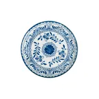 image of Steelite A102P804 - 5.75" Round China Plate Talavera Motiva Blue Alumina Vitrified - 1 Dozen