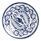 image of Steelite A120P103 - 10.25" Round Rolled Edge Plate, Puebla Blue Anfora Vitrified China - 1 Dozen