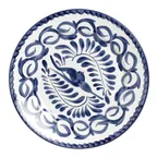 image of Steelite A120P104 - 12.25" Round Rolled Edge Plate, Blue Anfora China, Puebla Design - 6/Case