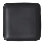 image of Steelite A901P219 Square 8-1/2" Matte Black Fully Vitrified China Plate - 1 Dozen