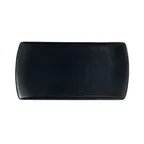 image of Steelite A901P250 - Rectangular Side Tray, 8" x 4-3/8" Fully Vitrified China, Sedona Black, 1 Dozen