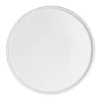 image of Steelite A910P258 - 9" Round Stackable Tray, Vitrified China, Anfora Crete Matte White, 1 Dozen