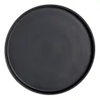 image of Steelite A911P258 - 9" Round Stackable Vitrified China Tray, Crete Matte Black Finish - 1 Dozen