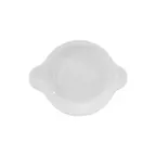 image of Steelite DCI433UW - Round White Ceramic Gratin Dish, 7-1/2"x6"x1" 8 Oz Oven & Microwave Safe-1 Dozen