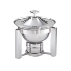 image of Steelite DW01QKSS Chafer, 1 Qt Stainless Steel, 9.25" W x 9.25" D x 9.0" H, Cover, Canned, Induction