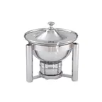 image of Steelite DW01QWSS Chafer, 1 Qt Stainless Steel, 9.25"W x 9.25"D x 9.0"H, Lift‑Off Cover, Canned Heat
