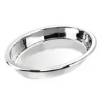 image of Steelite DW02145NSS Oval Food Pan, 1.25‑Gal (5‑8 qt) 14.5" 18/10 Stainless Steel, DW Haber Insert