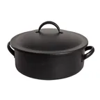 image of Steelite DW02CWG8BK 2‑Qt Chafer, 11.5"W x 9.5"D x 5.75"H, 18/10 Steel Black, Cover, Induction Ready