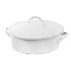 image of Steelite DW04CWG8WT Round Chafer, 4‑Quart White, 14.25"W x 12"D x 6.75"H, Cover, Induction‑Ready