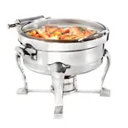 image of Steelite DW04DH7SS 4-Qt Chafer, 15.25"W x 15.0"D x 11.0"H, 18/10 Stainless, Cover, Induction Ready