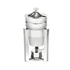 image of Steelite DW04SKHSS Soup Chafer Marmite, 4 Qt Hinged Cover, 9.25"W x 8.25"D x 18"H, 18/10 Stainless