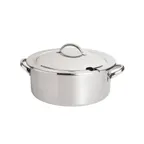 image of Steelite DW05CWG8SS Soup Chafer Marmite 5 Qt 12.5"W x 12.5"D x 5.5"H Stainless with Lift‑Off Cover