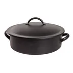 image of Steelite DW06CWG8BK 2‑Gal Chafing Dish, 17.25"W x 15"D x 6"H, Black 18/10 Steel, Induction Ready