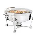 image of Steelite DW06DH7SS 2‑Gal Chafing Dish, 18.5"W x 16.0"D x 12.0"H, 8 qt, Steel Cover, Induction‑Ready