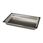 image of Steelite DW08FP Chafing Pan, 2‑Gallon (5‑8 Qt)Rectangular, 21.5"W x 13"D x 2.75"H, 18/10 Stainless