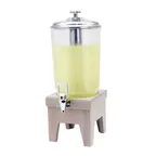 image of Steelite DW12JLWDGW Uninsulated Beverage Dispenser, 3‑Gal Grey Juicer, Wood Base, Poly, Single Style