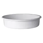 image of Steelite DW62RFPWT - 2 Qt Round Food Pan, Lift‑Off Chafers, 18/10 SS, White Powder‑Coat