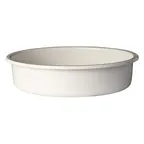 image of Steelite DW64RFPWT 4‑Quart Round Pan, 18/10 Stainless Steel, Powder‑Coat Finish for Lift‑Off Chafers