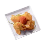 image of Steelite HL0696000 - Square China Tray, 4" x 4" Small Rolled Edge, Pristine Finish - 1 Dozen