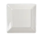 image of Steelite HL08500 - 7-3/8" Square China Plate, Rolled Edge, Undecorated, Fine Dining Use - 1 Dozen