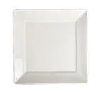 image of Steelite HL08700 - 10" Square China Plate, Rolled Edge, Homer, Undecorated Finish - 1 Dozen
