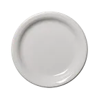 image of Steelite HL1461100 - 6.625" White Round China Plate, Rim, Oven Safe to 425°F, 12/Case - 1 Dozen