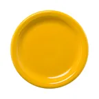 image of Steelite HL1461342 - 6.625" Round China Plate, Fiesta Daffodil, Rim, Oven Safe to 425°F, 1 Dozen