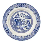 image of Steelite HL20163894 - 6.25" Willow Blue Rolled Edge Round China Plate - 1 Dozen