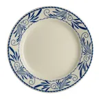image of Steelite HL20241008 China Plate - 6.63" Round Rolled Edge, White Homer Ivory Blue Mex - 1 Dozen