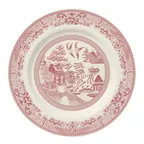 image of Steelite HL20463893 - 8.25" Round Rolled Edge China Plate in Willow Rose, RE & NR - 1 Dozen