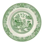 image of Steelite HL20863895 - 11.125" Willow Green Rolled Edge Round China Plate - 1 Dozen