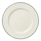 image of Steelite HL20863927 Slate Line Rolled Edge China Plate, 11.125" Diameter, Slate Color - 1 Dozen