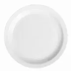 image of Steelite HL21210000 Homer Arctic White 6.5" Round China Plate With Narrow Rim - 1 Dozen
