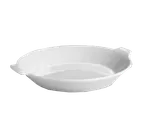 image of Steelite HL21860AWHA - Au Gratin Dish, 9-1/4" Diameter, 28 oz, Hall China White, Lug Handles, 1 Dozen