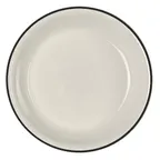 image of Steelite HL3061743 - 8.25" Coupe Rim China Plate, Empire Black Line, Homer Laughlin - 1 Dozen