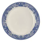 image of Steelite HL31063924 - Coupe Round China Plate, 10.375" x 1.75" Willow Rim Blue, Coupe Rim - 1 Dozen