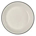 image of Steelite HL31063927 - 10-3/8" Coupe Rim Round China Plate, Slate Empire Line, 1 Dozen