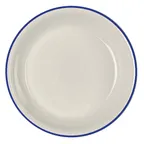 image of Steelite HL31063929 Coupe Plate, 10.375" x 1.75" Rim, Empire Blue Line China, Round - 1 Dozen