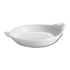 image of Steelite HL4340ABWA - Au Gratin Dish, 6-1/2" Diameter, 12 Oz, Hall China Bright White, 1 Dozen