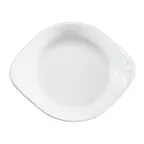 image of Steelite HL45380AWHA - 12 oz Au Gratin Round Dish Handled White China 8" x 6.63" x 1-3/4" - 1 Dozen