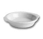 image of Steelite HL5130ABWA - Au Gratin Dish 10 Oz (7-1/8"×6-1/2"×1-1/4"), Handled China, White - 1 Dozen