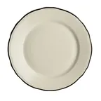 image of Steelite HL54000 - 5.5" Round China Plate, Scalloped Edge, Dishwasher/Oven Safe to 500°F - 36/Case