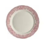 image of Steelite HL54863923 Round China Plate 10.625" Willow Rim Rose Dishwasher Oven Safe 500°F - 1 Dozen