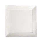 image of Steelite HL56100 - 12" Square China Plate, Rolled Edge, Undecorated - 1 Dozen