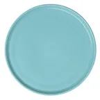 image of Steelite HL575349 - 12" China Pizza Tray, Fiesta Sky, Dishwasher/Oven 425°F, 0.875" Deep - 4/Case