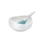 image of Steelite KMK1018SH Oval Plastic Bowl, 9-1/2" x 5" White Resin Dishwasher Safe Break‑Resist - 2/Case