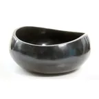 image of Steelite KMK1019EBP Oval Plastic Bowl, 13½" x 6" Ebony Pearl Black, Dishwasher Safe, Break Resistant