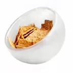 image of Steelite KMK1025SH - 8" Dia x 6" H Slant White Resin Round Bowl, Dishwasher Safe - 2/Case