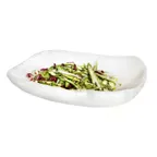 image of Steelite KMK2015SH Rectangular Plastic Bowl, 11" L x 7½" W x 2½" H, White Resin, Dishwasher Safe